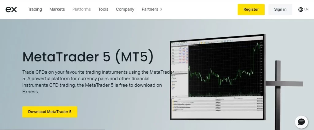 Register and Start Trading with Exness MT5