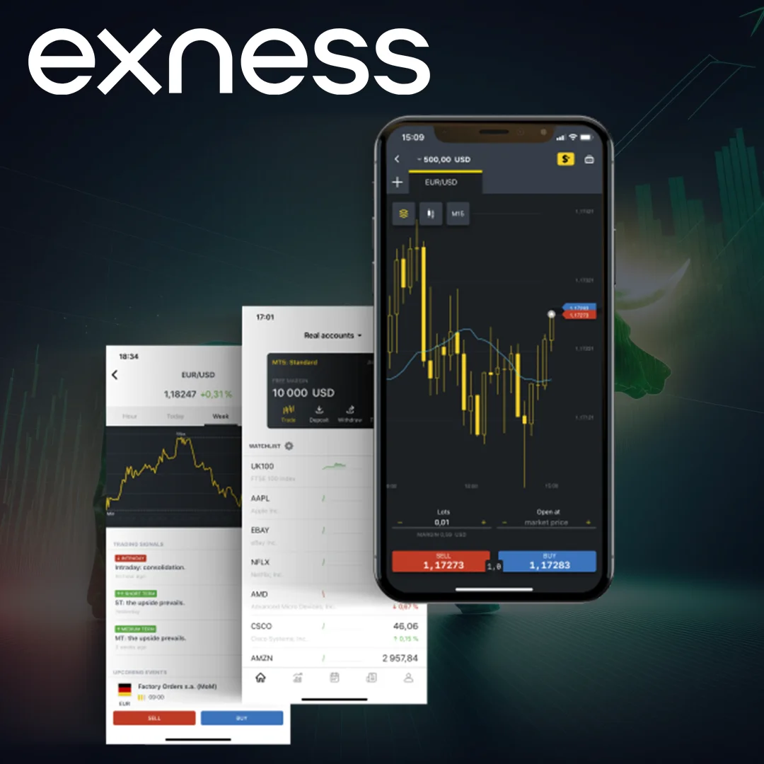 Exness Trade App on Phone