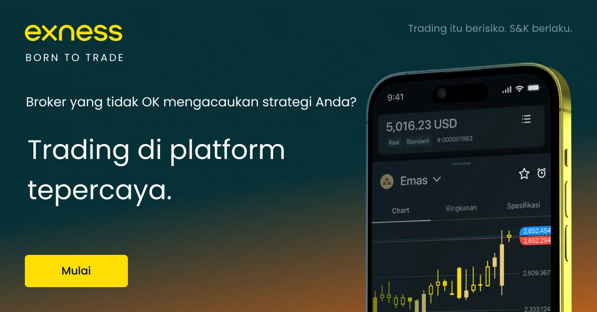 Platform Exness di smartphone.
