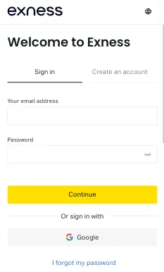 Exness App Login